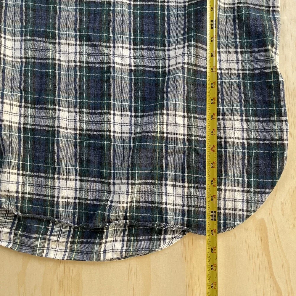 Vintage Disney Store Tigger Sleepshirt Womens One Size Plaid Flannel Sleepwear - Picture 5 of 8